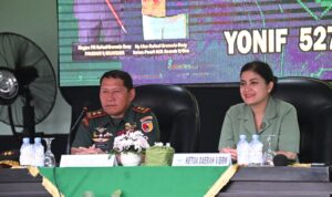 Berkunjung ke Yonif 527/BY, Mayjen TNI Rafael Suarakan Netralitas TNI