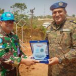 Dansatgas Kizi TNI Konga XXXVII-J MONUSCA Cek Perbaikan Gudang Senjata Dan Amunisi Di Camp Egypty Fpu