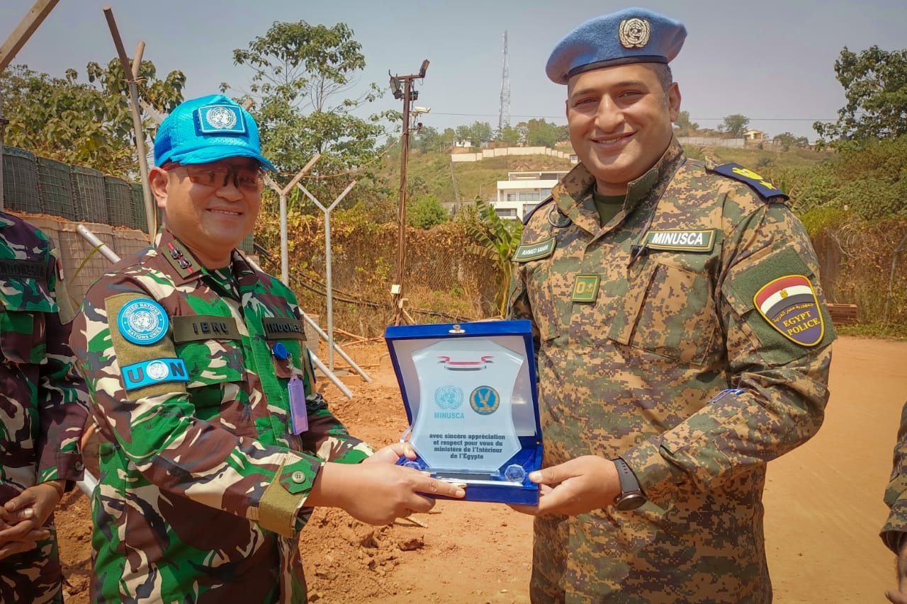 Dansatgas Kizi TNI Konga XXXVII-J MONUSCA Cek Perbaikan Gudang Senjata Dan Amunisi Di Camp Egypty Fpu