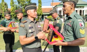 Tiga Prajurit Masuki Masa Purna, Letkol Wira Gelar Tradisi Satuan