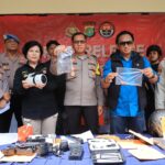 Polsek Bekasi Selatan Mengamankan 3 Pelaku Pecah Kaca Yang Terjadi di Jl. Irigasi Kelurahan Pekayon