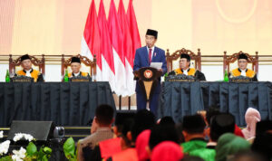 Panglima TNI Dampingi Presiden RI Dalam Acara Laporan Tahunan Mahkamah Agung RI