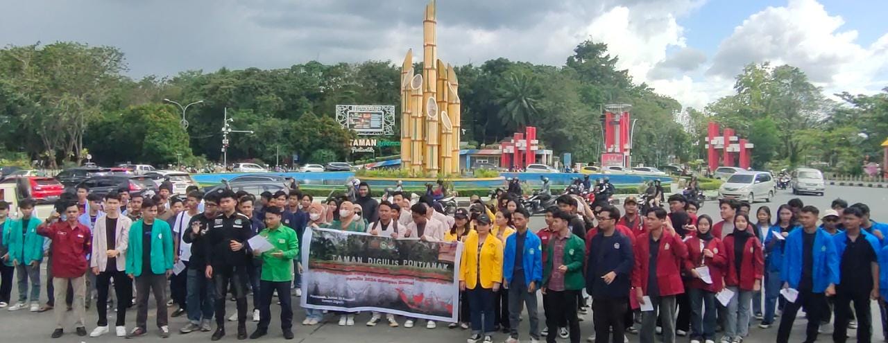Aliansi Badan Eksekutif Mahasiswa Se-Kalimantan Barat Lakukan Aksi Damai Serukan Hal Ini