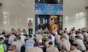 Polres Gowa Memperingati Isra Mikraj Nabi Muhammad SAW 1445 H/2024 M di Masjid Al Ghaffar