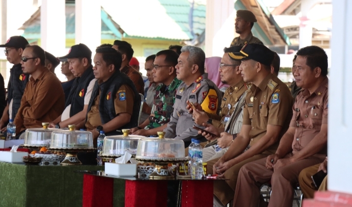 KAPOLRES JENEPONTO HADIRI APEL SIAGA PENGAWASAN MASA TENANG PEMILU SERENTAK TAHUN 2024.