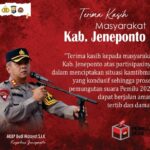 Kabupaten Jeneponto: Cermin Partisipasi Masyarakat dalam Pemilu 2024 yang Aman dan Damai”
