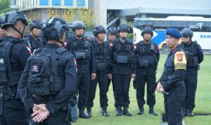 Polda Kalbar Apel Garnisun di Ikuti Jajaran Personil Satbrimob
