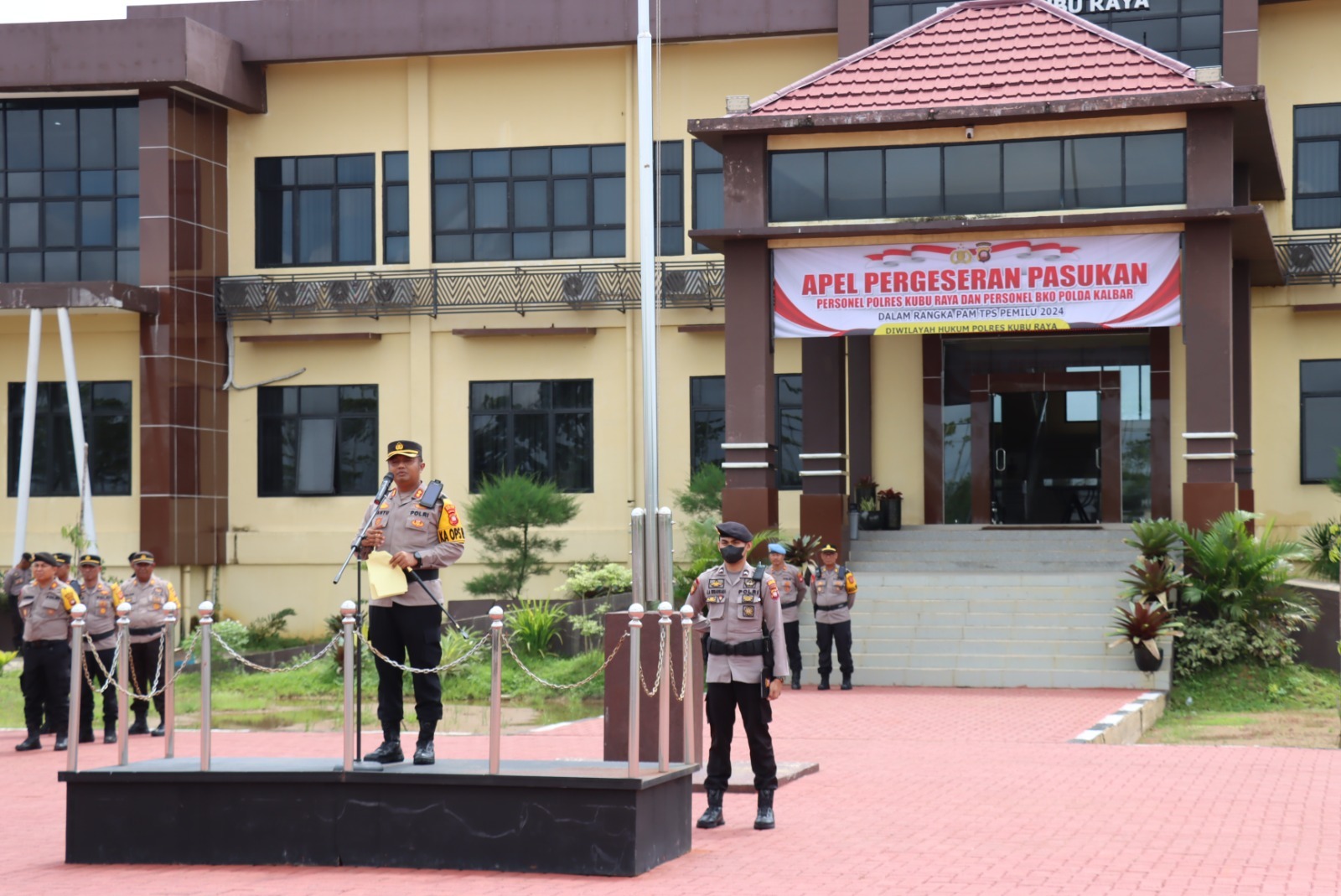 358 Personil Polres Kubu Raya Dikerahkan Untuk Pengamanan Pemilu 2024