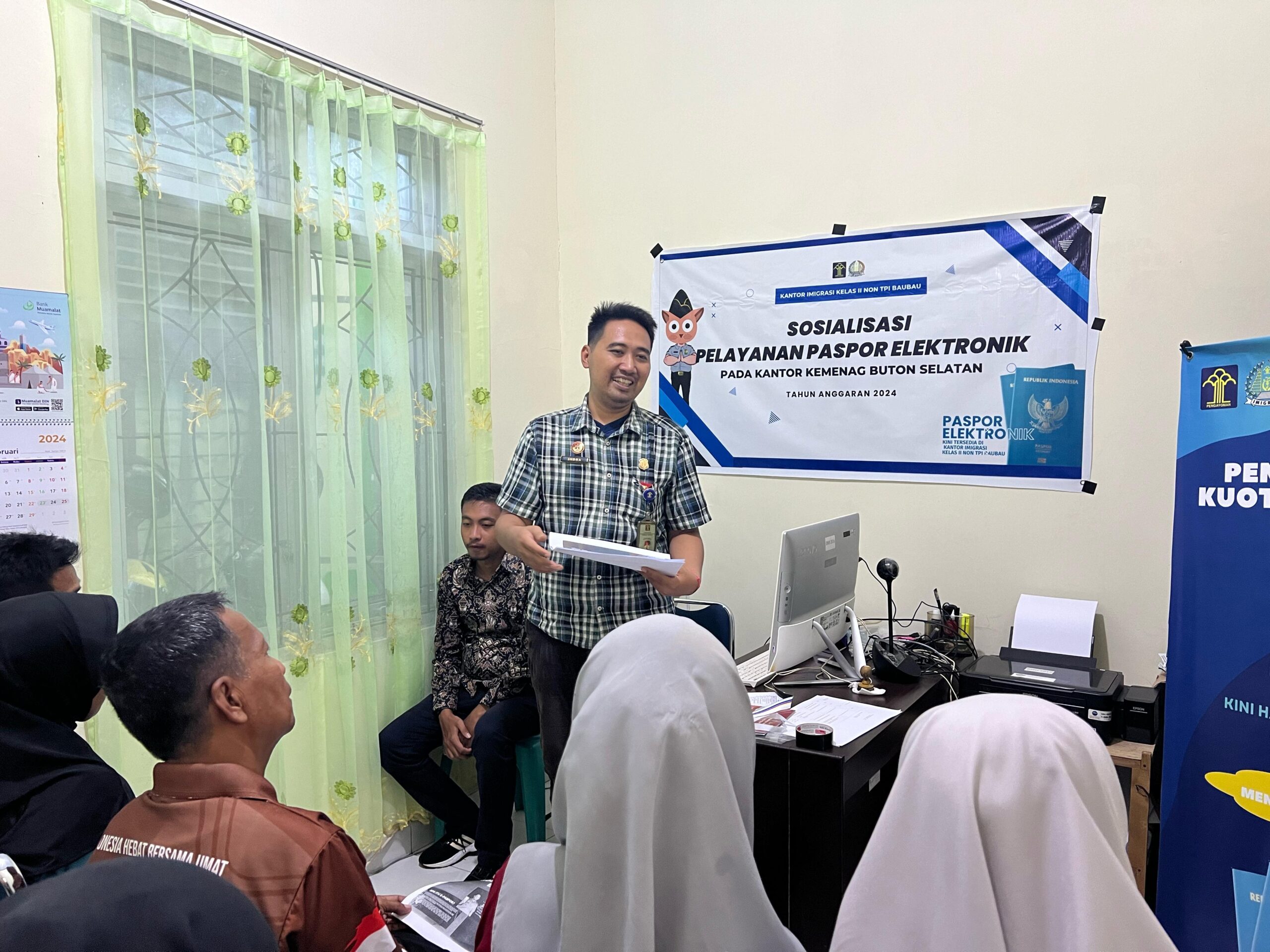 Tingkatkan Kualitas Keimigrasian, Imigrasi Baubau Gelar Sosialisasi e-Paspor dan Penambahan Kuota Sampai Ratusan Kuota Perharinya