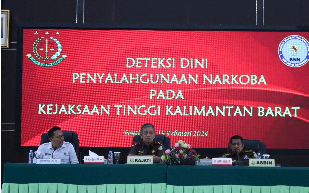 Deteksi Dini Penyalahgunaan Narkoba Pada Lingkungan Kejaksaan Tinggi Kalbar