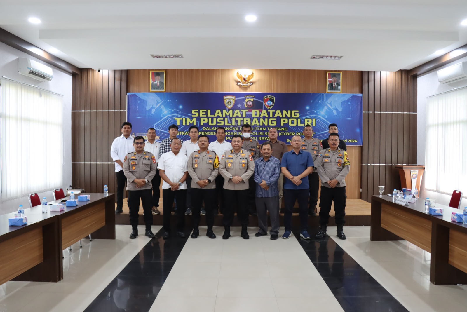 Wujudkan Visi Polri 4.0, Polres Kubu Raya Menjadi Tempat Penelitian Puslibang Polri Tentang Pengembangan SDM POLISI SIBER (Police Cyber)