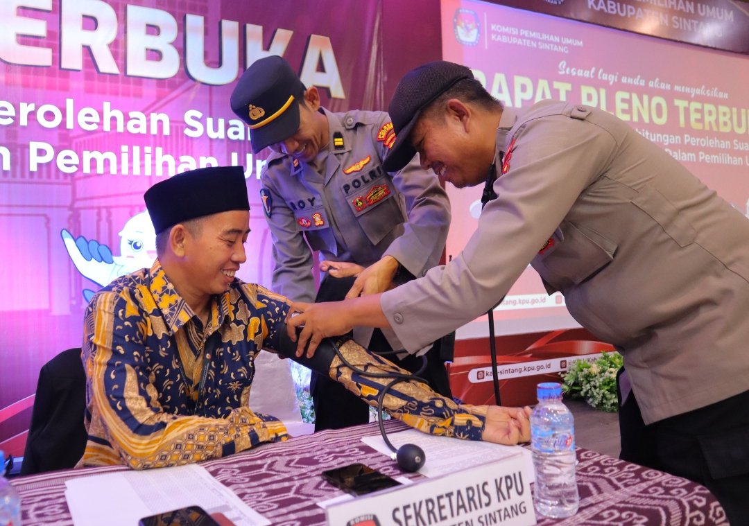 Laksanakan Cek Kesehatan Polres Sintang, Cegah Terjadinya Fatalitas