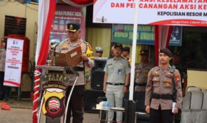 Kapolres Melawi Bacakan Ikrar Deklarasi Bersaudara Di Jalan Sehati, Safety dan Presisi