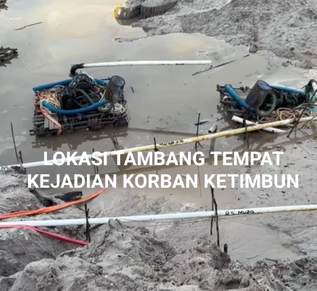 Kembali Tambang Emas Tampa Ijin PETI Menelan Korban Jiwa,di Lokasi Pasiran Singkawng Perbatasn Kabupaten Bengkayang