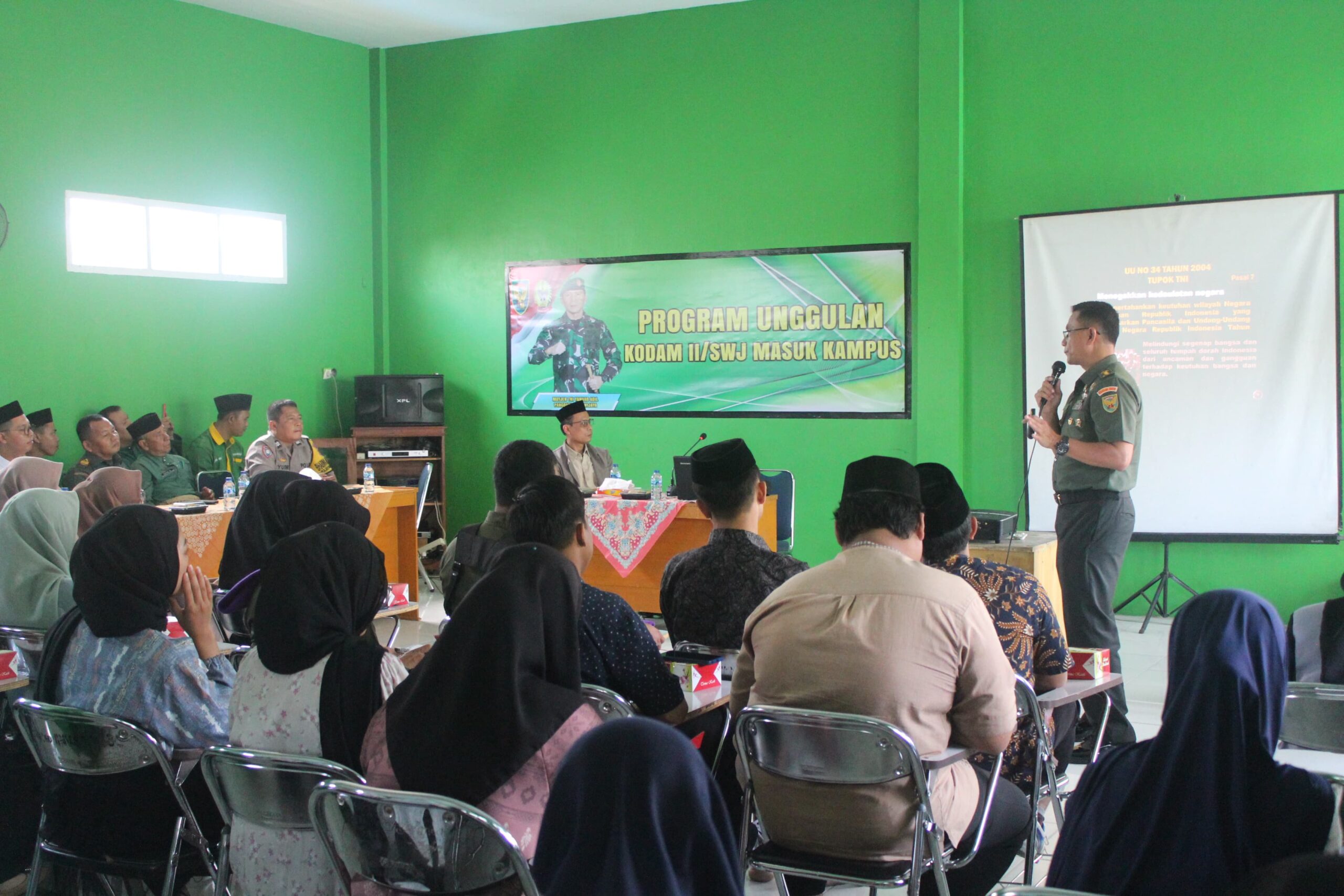 Siapkan Mahasiswa Tangguh, Kodim 0415/Jambi Gelar Program Kodam ll/Swj Masuk Kampus