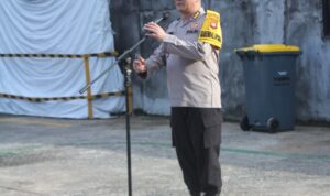 Karendal OPS Mantap Brata Kapuas 2024 Pimpin Apel Pengamanan Rapat Pleno Tingkat Provinsi Kalbar di Hari ke Dua