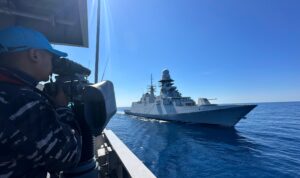 KRI Diponogoro-365 Uji Kemampuan Dengan Kapal NATO Di Laut Mediterania