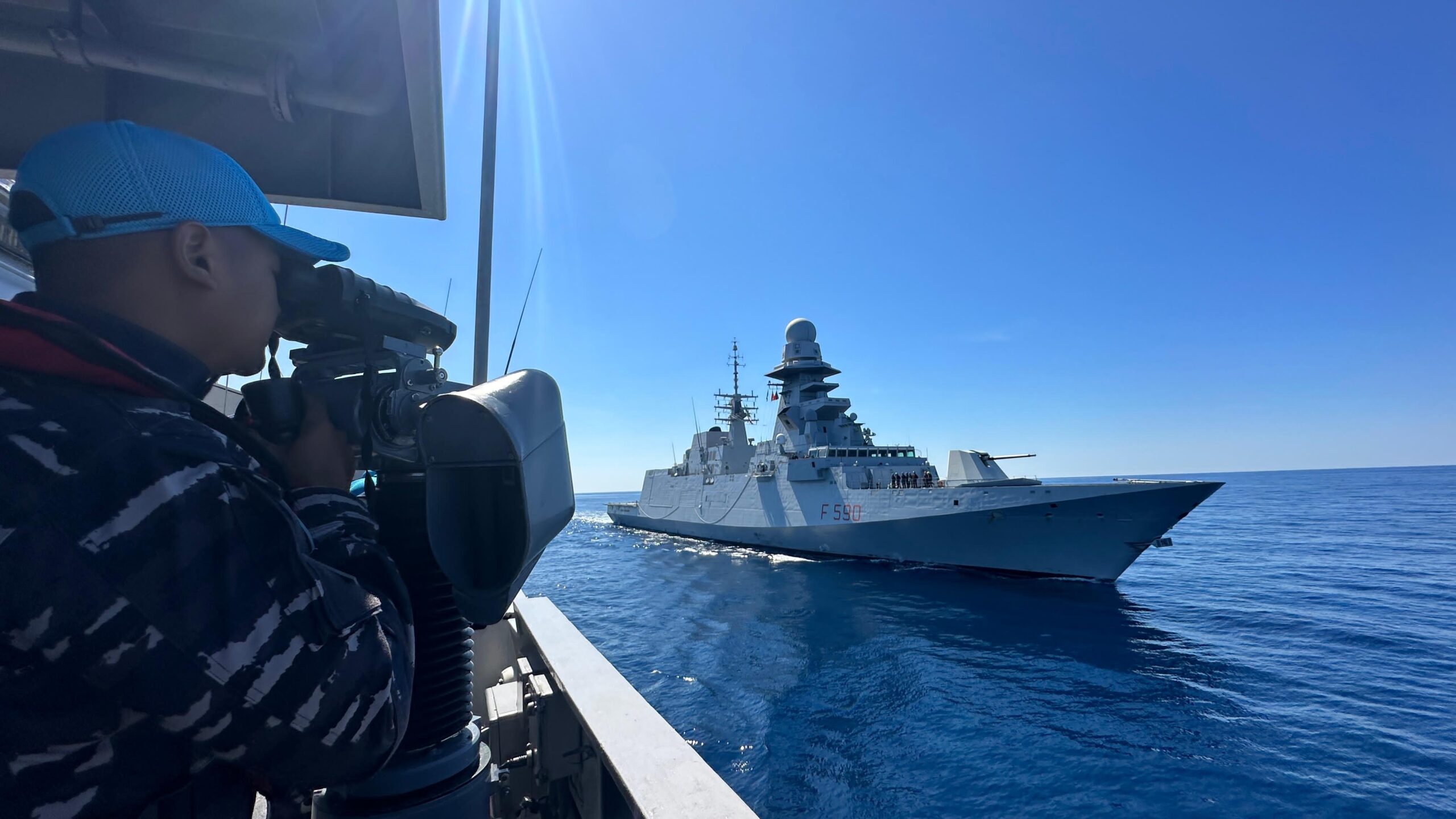 KRI Diponogoro-365 Uji Kemampuan Dengan Kapal NATO Di Laut Mediterania