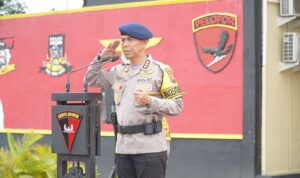 Apel Kesiapsiagaan Dalam Rangka Cek Kesiapan Almatsus dan Personel Satbrimob Polda Kalbar