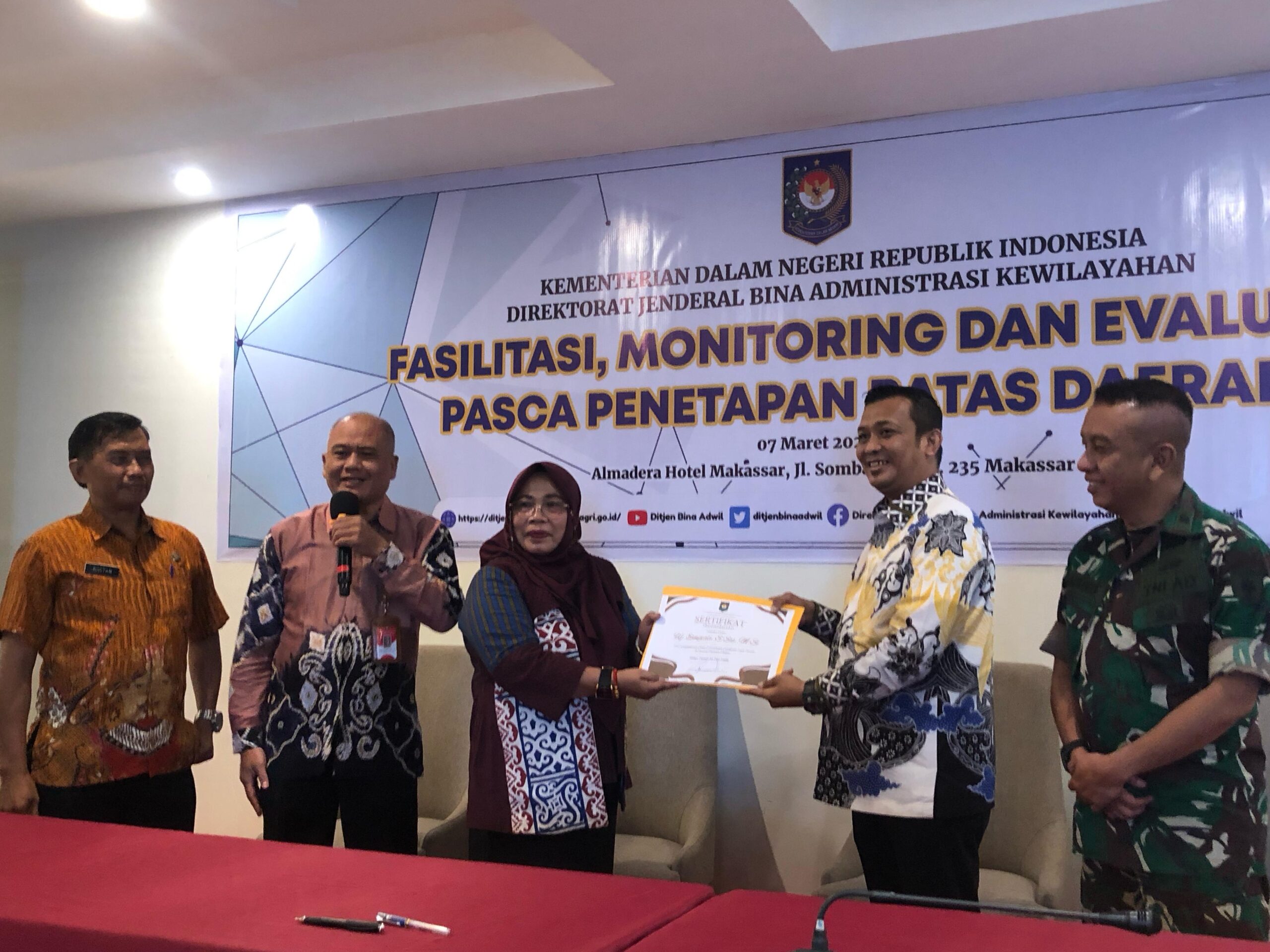 Percepatan Penyelesaian Penegasan Batas Daerah di Provinsi Sulawesi Selatan