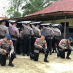 Satbrimob Polda Kalbar Tingkatkan Kemampuan Latihan Dalam Mencegah Pelanggaran Tugas Lapangan