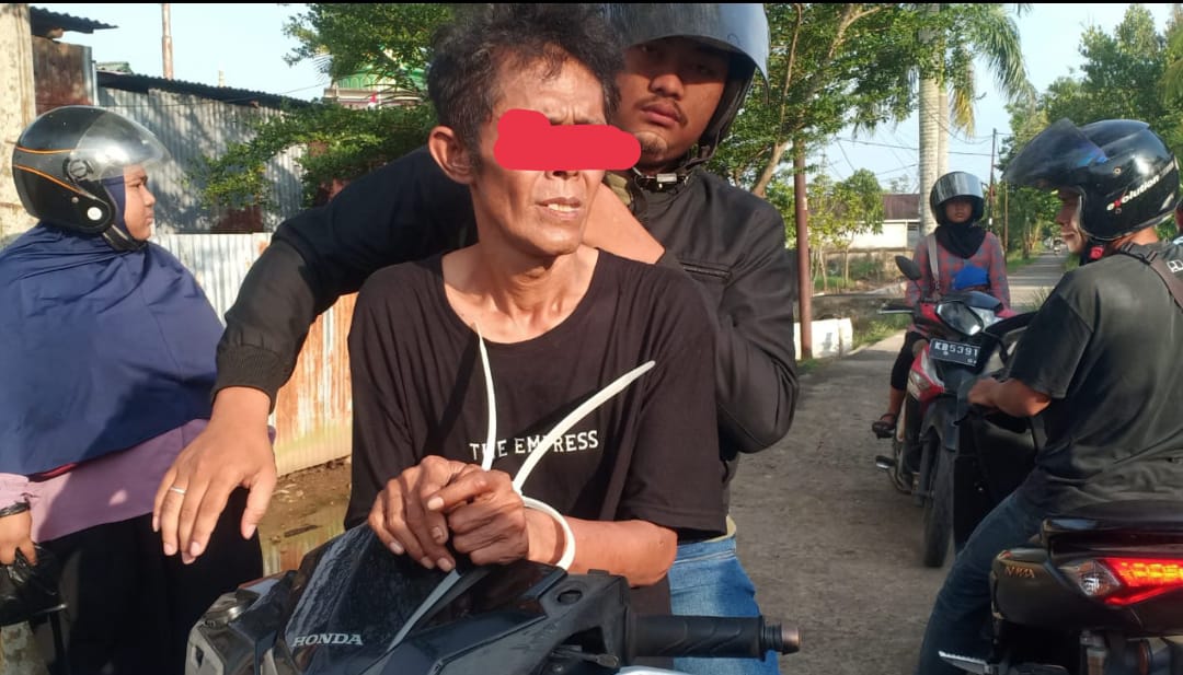 Seorang Residivis Pelaku Pencurian Motor Berhasil di Bekuk Warga