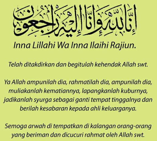AWNI DPW JAMBI Turut Berduka Cita Atas Meninggalnya Ibunda Widya Sari.SH