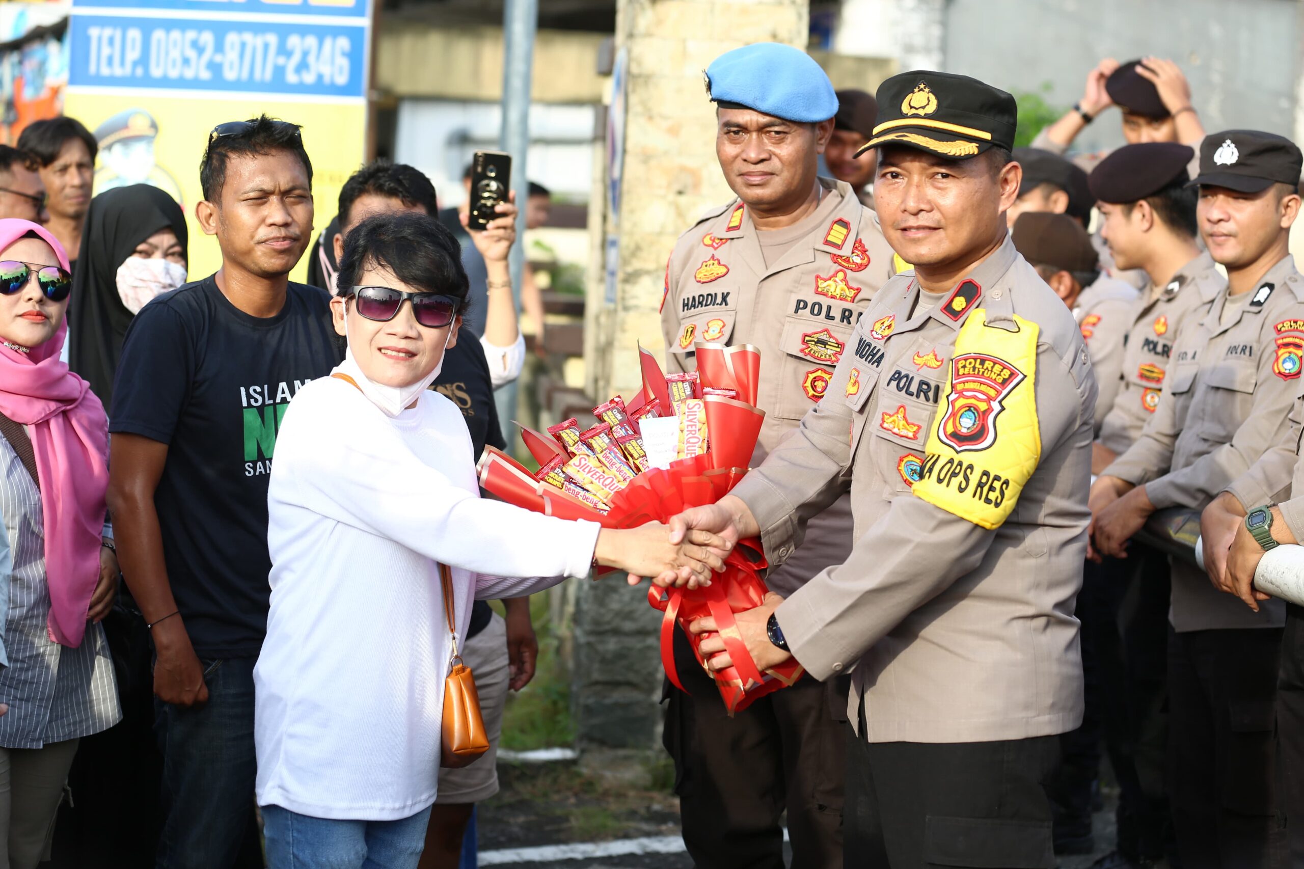 Pengamanan Aksi Unjuk Rasa Damai Oleh Aliansi Forum Masyarakat Belitung Di Mapolres Belitung