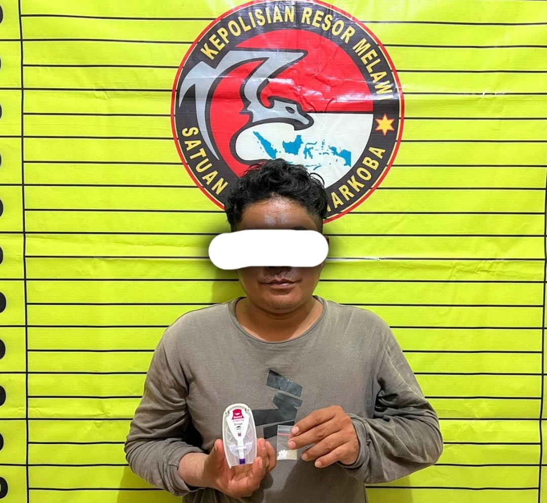 Bagaikan Belut Pelaku Pengedar Sabu Berhasil di Gulung Polisi