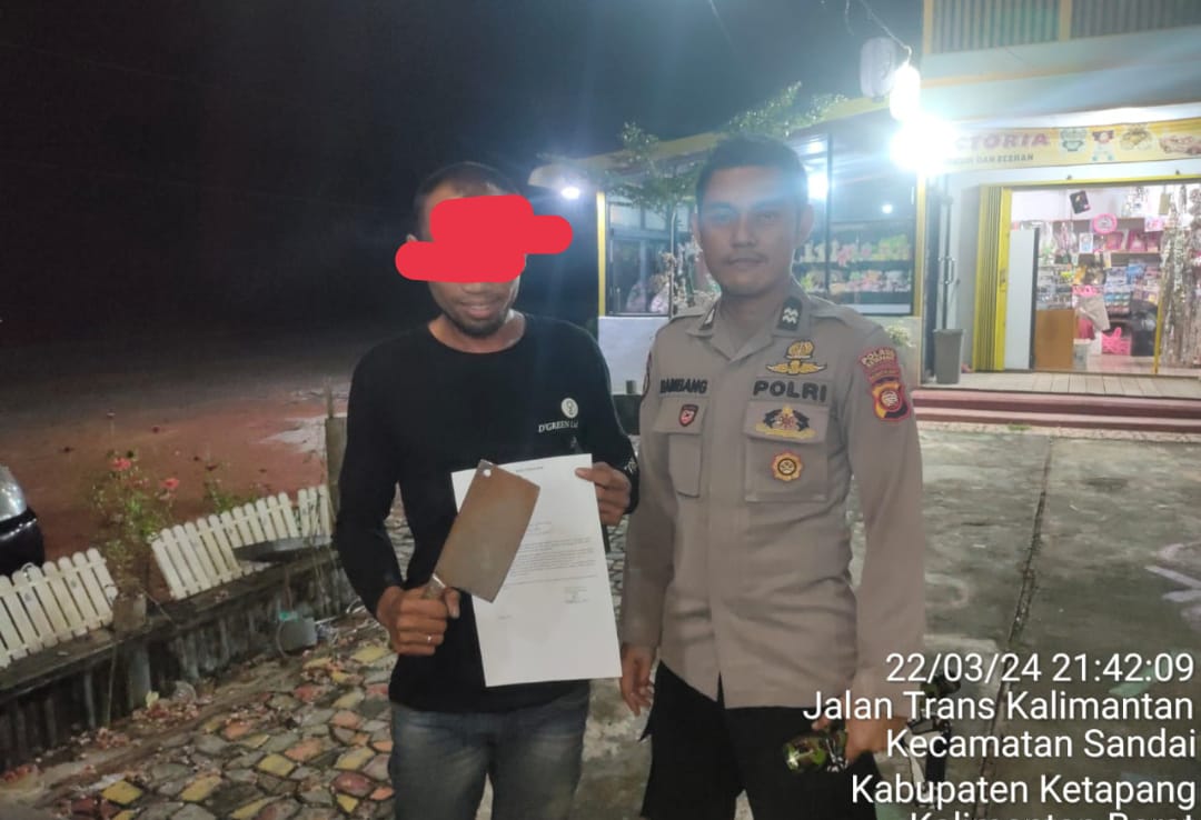 Lima Orang Kedapatan Bawa Sajam di Ringkus Polisi