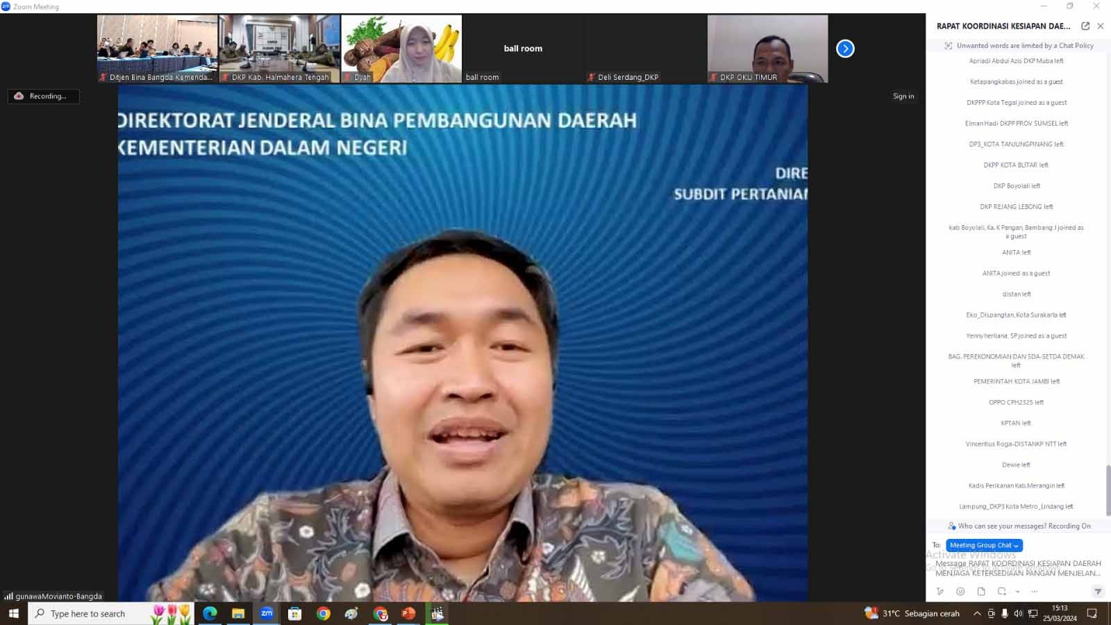 Jaga ketersediaan Pangan Jelang Hari Raya Idul Fitri 2024, Pemerintah Pusat dan Daerah Lakukan Koordinasi Intensif