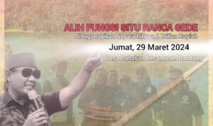 Aktivis Asal Bandung Minta Kejati Serius Tangani Kasus Alih Fungsi Lahan Situ Ranca gede