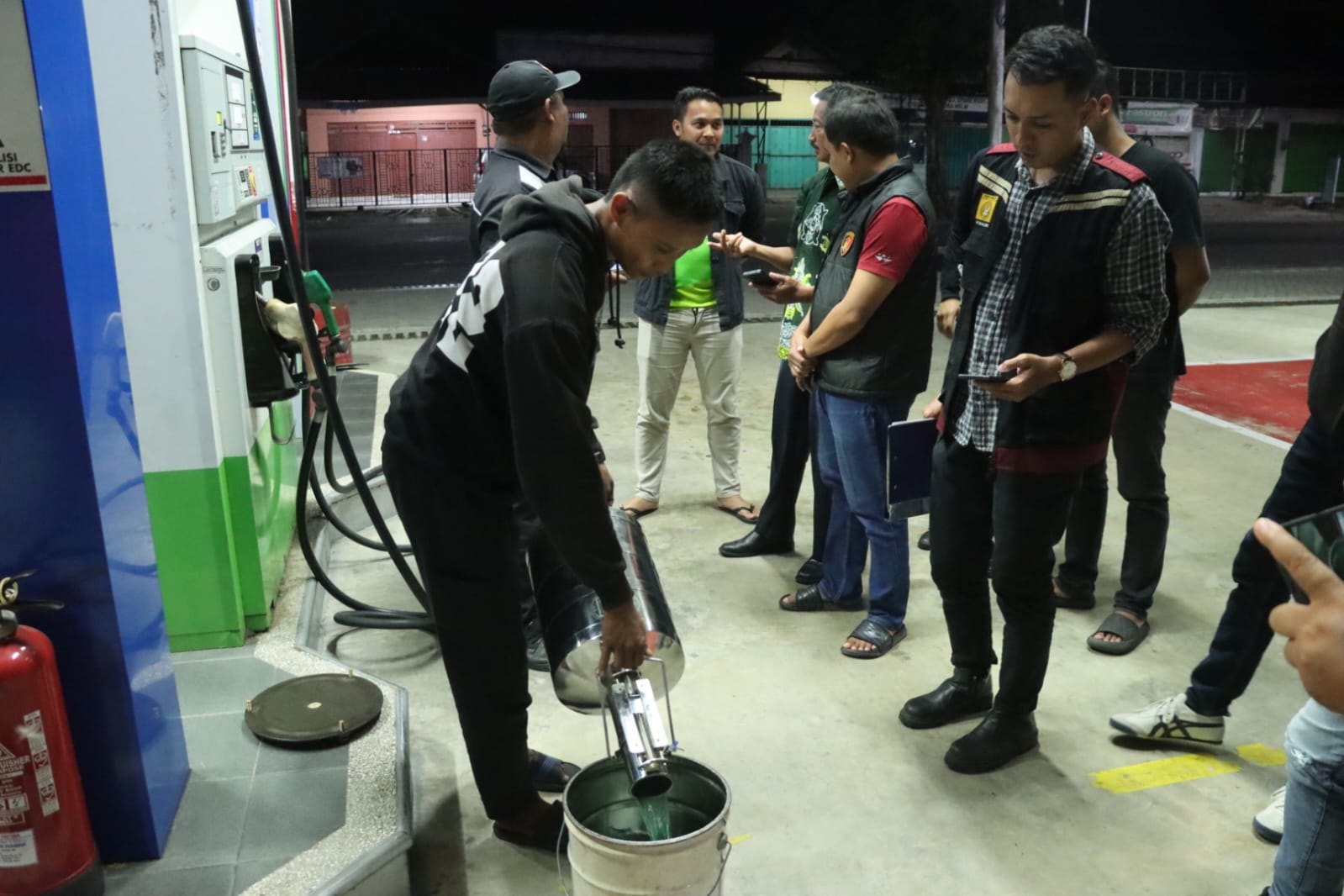 Antisipasi SPBU Nakal Jelang Lebaran, Satreskrim Polres Blitar Lakukan Sidak 