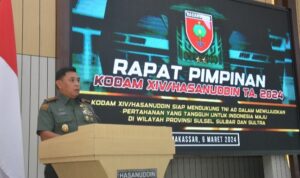 *Pangdam XIV/Hsn Memimpin Rapim Kodam TA. 2024