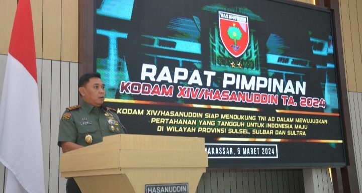 *Pangdam XIV/Hsn Memimpin Rapim Kodam TA. 2024