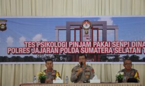 Kapolres Musi Rawas Pantau Langsung Tes Pemeriksaan Psikologi Personel Pinjam Pakai Senpi Dinas