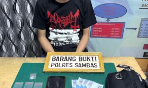 Sang Pelaku Pengedar Narkoba Ditangkap Polisi Tak Berkutik