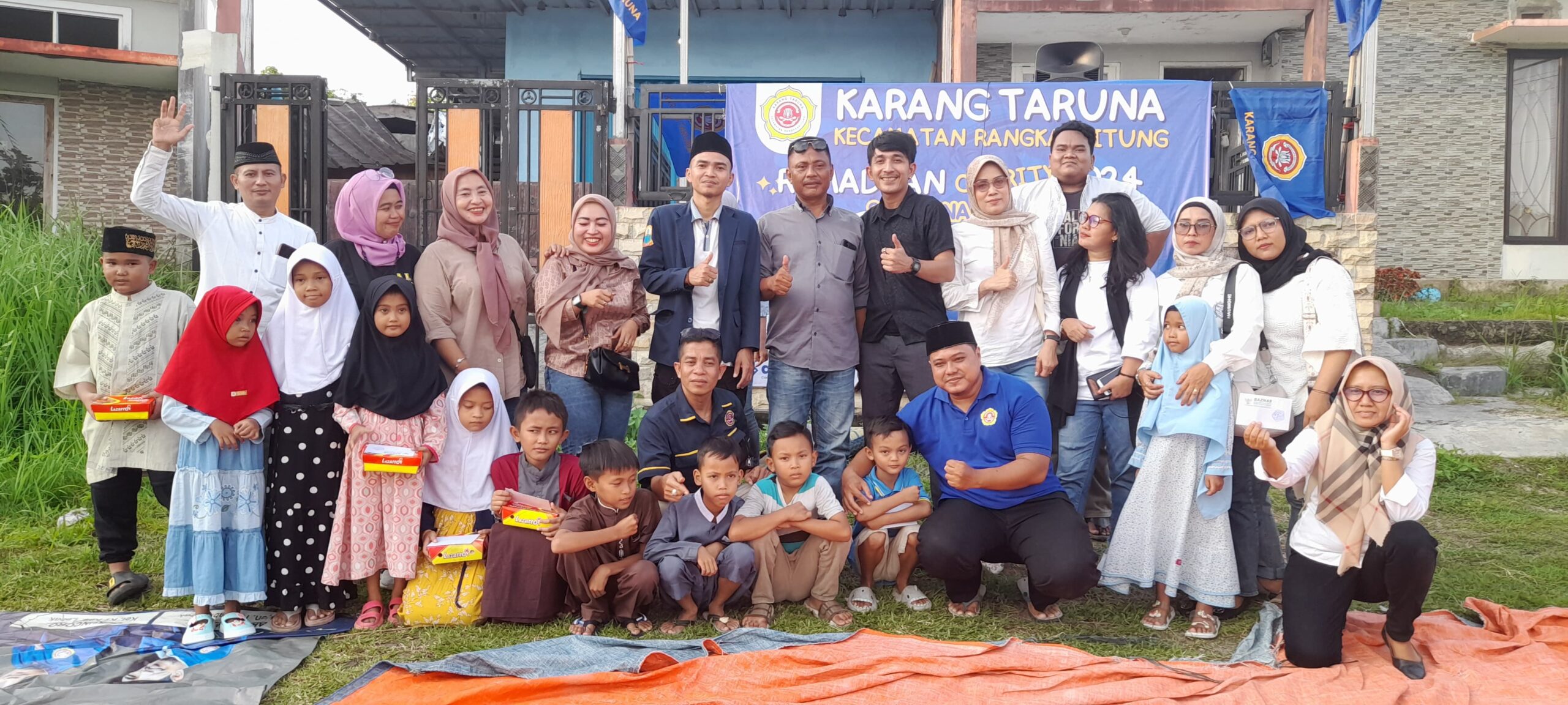Jelang Hari Raya Idul Fitri, Karangtaruna Kec. Rangkasbitung Santuni 113 Anak Yatim
