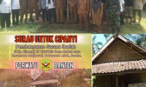 Forwatu Banten Apresiasi Aksi Cepat Tanggap Baznas dan Kabag Kesra Kab. Lebak, Tinjau Mushola di Kp Cipanyi
