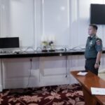 Melalui Virtual, Pamen Ahli Bid Ekonomi Mewakili Pangdam XIV/Hsn Hadiri Rakor Pengendalian Inflasi Daerah