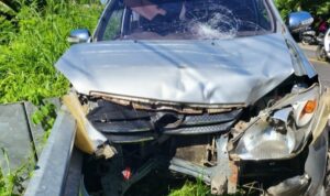 Kecelakaan Lalulintas di Tarowang, Mobil VS Motor Mengakibatkan Satu Orang Dirawat Di Puskesmas