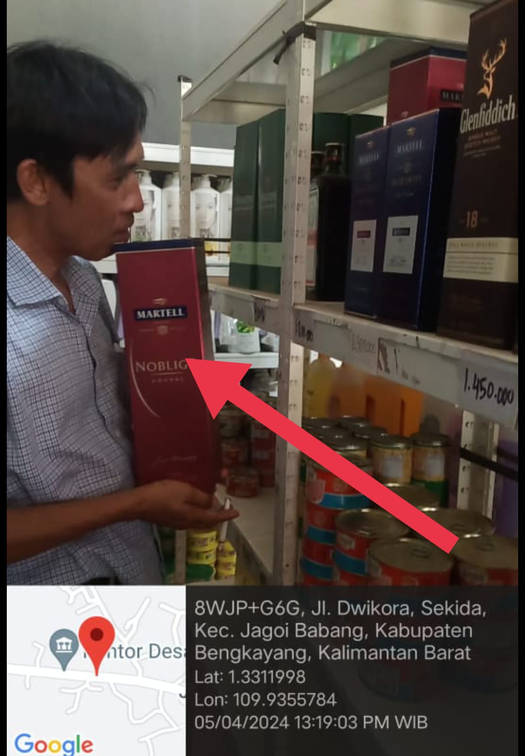 Lapor Pak,!! Minuman Alkohol Dari Malaysia Bebas di Jual Toko Daerah Perbatasan