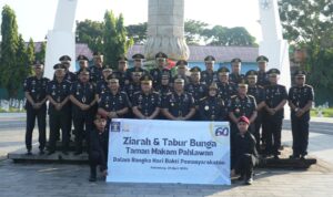 Jelang Puncak Acara Peringatan Hari Bakti Pemasyarakatan Ke 60, Lapas Lubuklinggau Lakukan Tabur Bunga