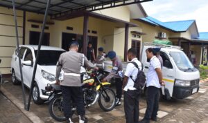Pengecekan Kelengkapan Kendaraan Personel Satbrimob Polda Kalbar