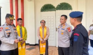 Pastikan Aman Kapolres Lebak Tinjau Pengamanan Peringatan Kenaikan Isa Al Masih di Gereja Pasundan Rangkasbitung