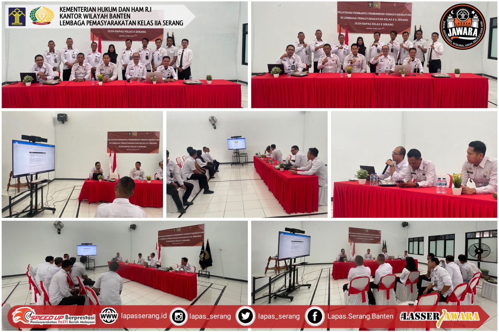 *Lapas Kelas IIA Serang Tingkatkan Kompetensi Petugas Melalui Pelatihan Pembimbing Kemasyarakatan*