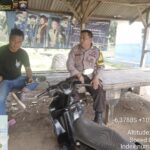 Bersilatuhrahmi dengan warga, Anggota Polsek Maja Polres Lebak Polda Banten menyampaikan harkamtibmas
