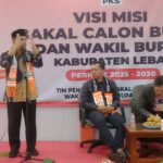 Pemaparan Visi dan Misi Bacabup Sanuji Pentamerta di Kantor PKS