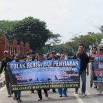 SOLIDARITAS WARTAWAN PROVINSI BANTEN GELAR AKSI TOLAK UU PENYIARAN 