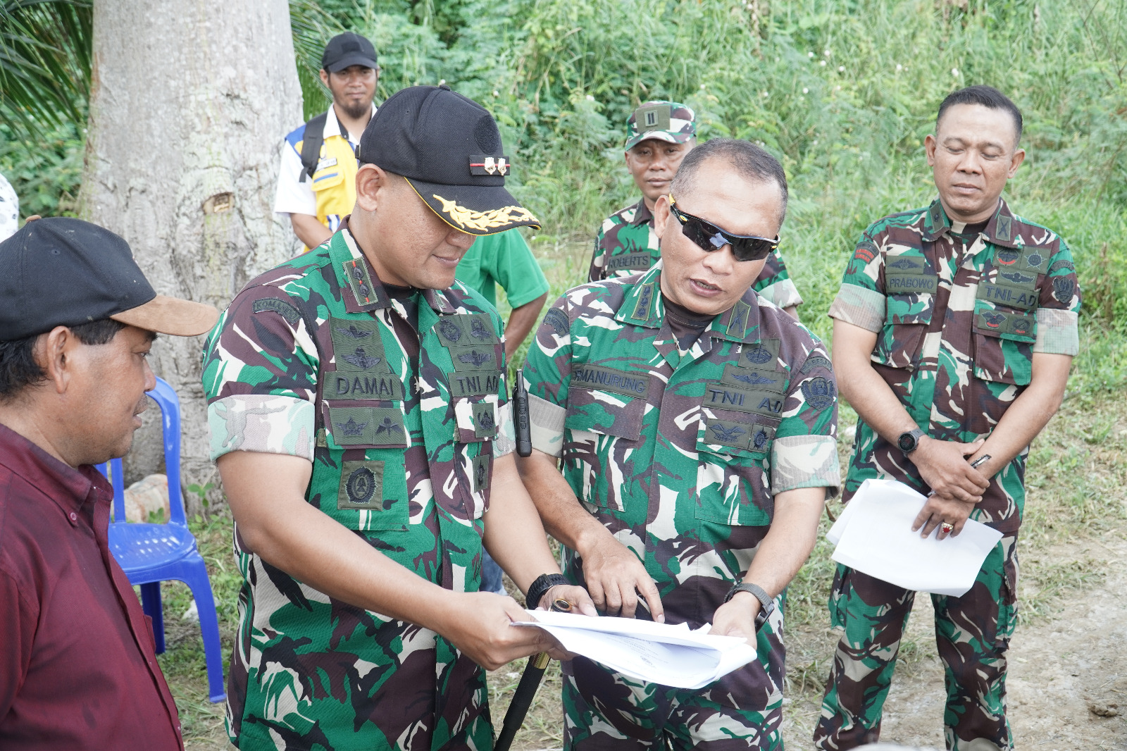 Tim Monev PAT Sterad Sambangi Pompanisasi Pertanian Diwilayah Kodim 0906/Kutai Kartanegara